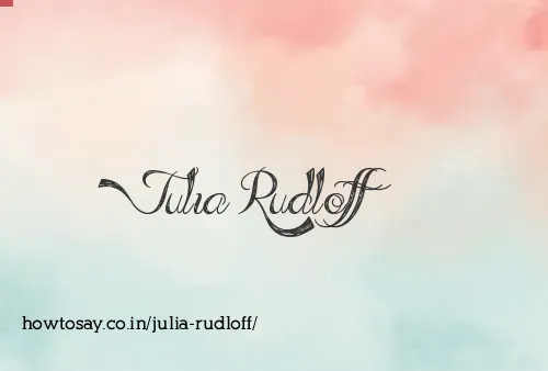 Julia Rudloff