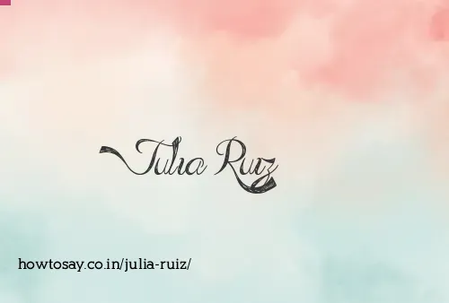 Julia Ruiz