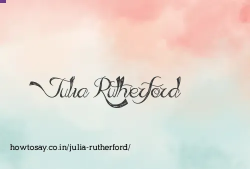 Julia Rutherford