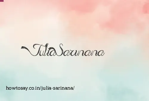 Julia Sarinana