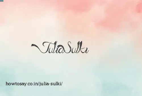 Julia Sulki