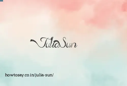Julia Sun