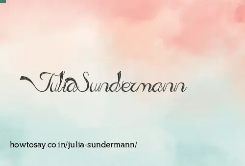 Julia Sundermann