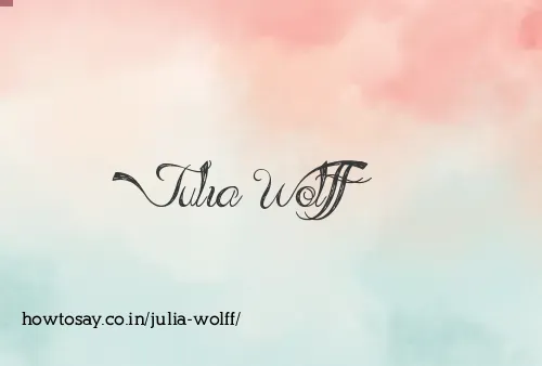 Julia Wolff