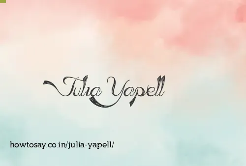 Julia Yapell