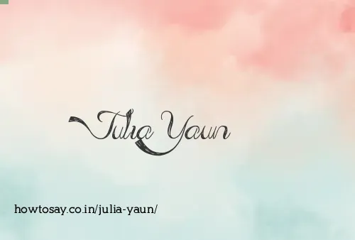 Julia Yaun