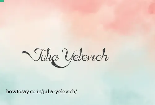 Julia Yelevich