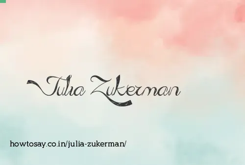 Julia Zukerman