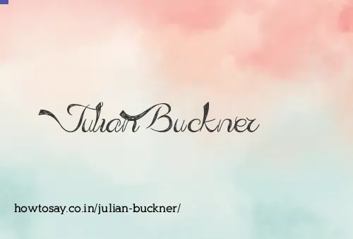 Julian Buckner