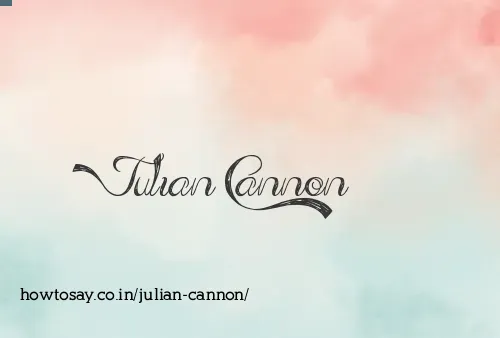 Julian Cannon