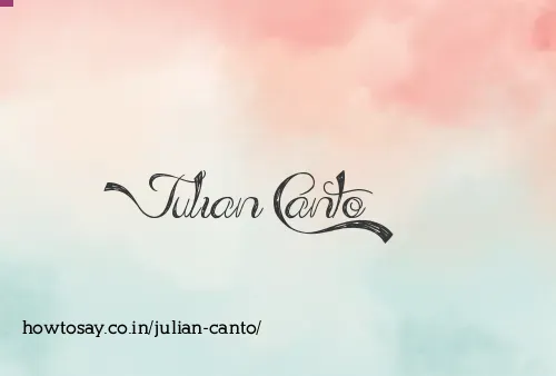 Julian Canto