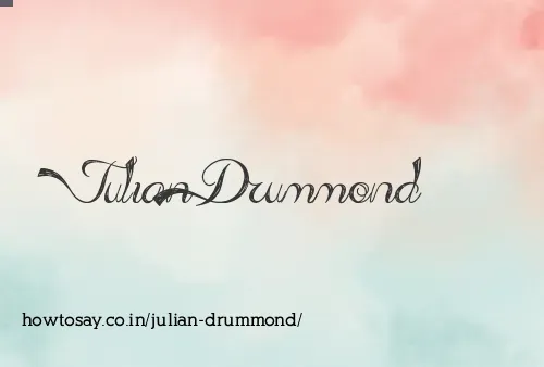 Julian Drummond