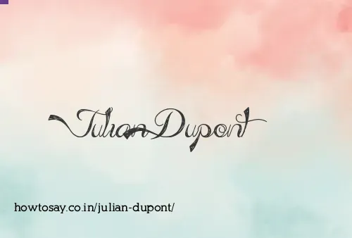 Julian Dupont