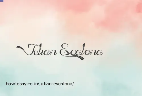 Julian Escalona