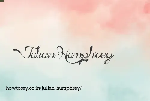 Julian Humphrey
