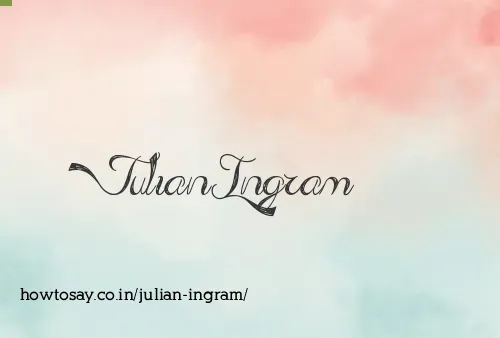 Julian Ingram