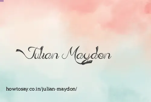Julian Maydon