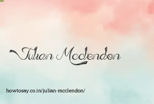 Julian Mcclendon