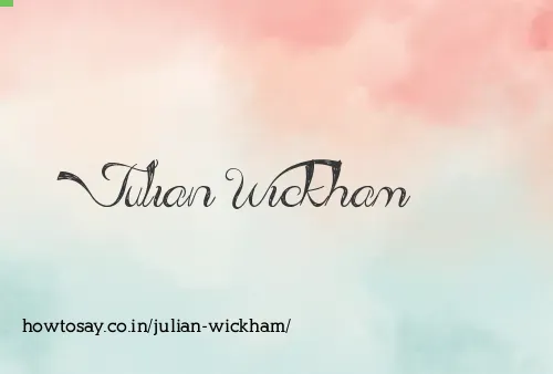 Julian Wickham