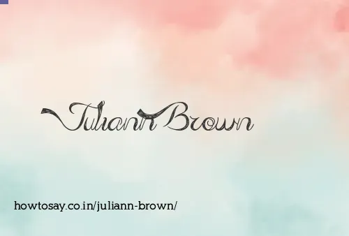 Juliann Brown