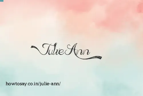 Julie Ann