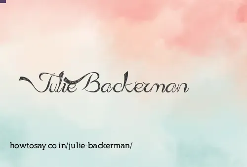 Julie Backerman