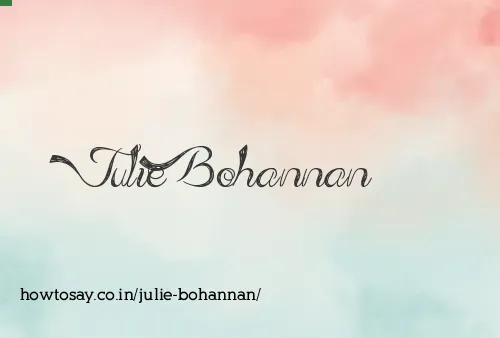 Julie Bohannan