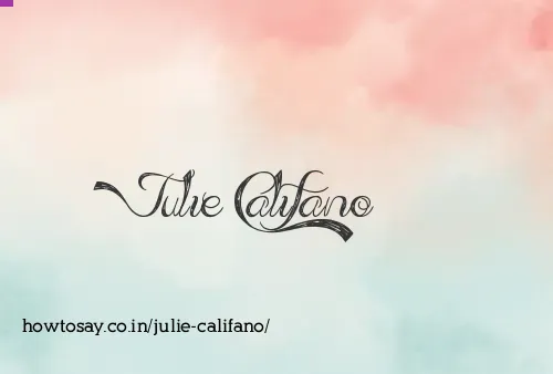 Julie Califano