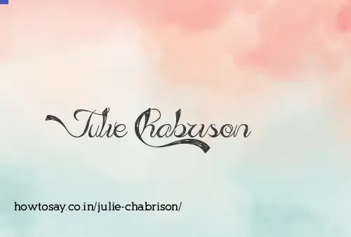 Julie Chabrison