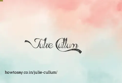Julie Cullum