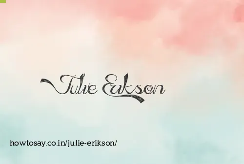 Julie Erikson