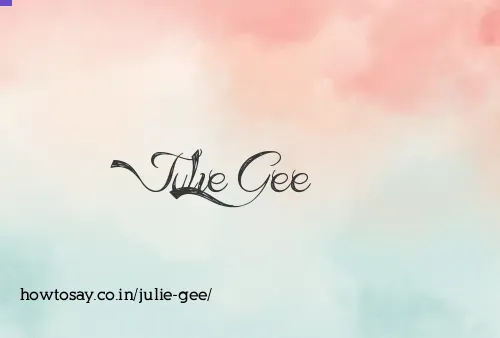 Julie Gee