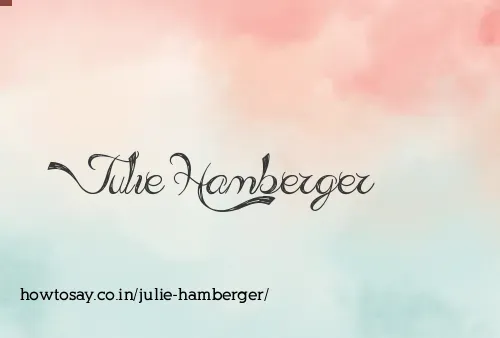Julie Hamberger
