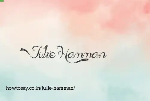 Julie Hamman