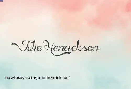 Julie Henrickson