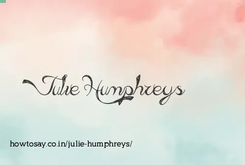 Julie Humphreys