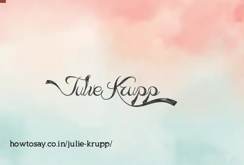 Julie Krupp