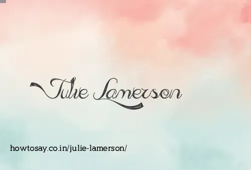 Julie Lamerson