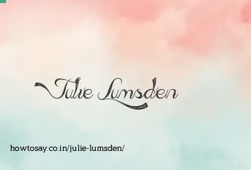 Julie Lumsden