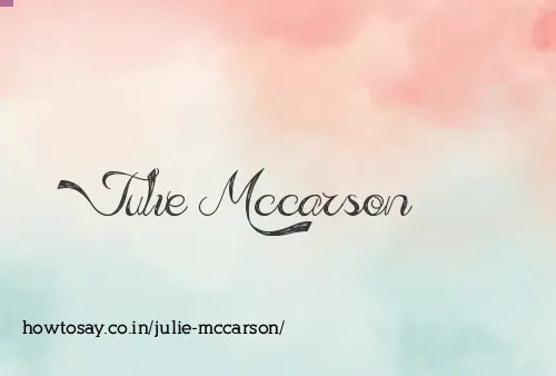 Julie Mccarson