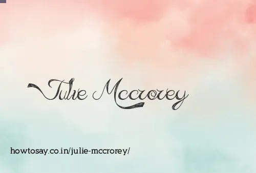 Julie Mccrorey