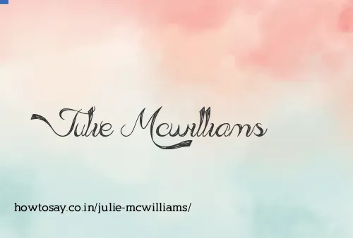 Julie Mcwilliams