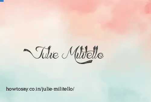 Julie Militello
