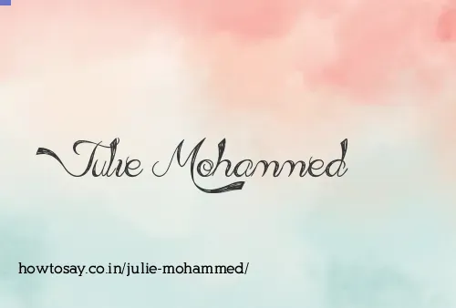 Julie Mohammed
