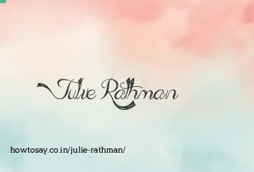 Julie Rathman