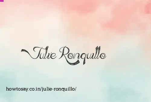 Julie Ronquillo