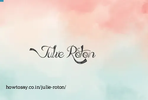 Julie Roton