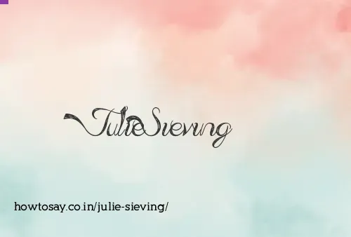 Julie Sieving