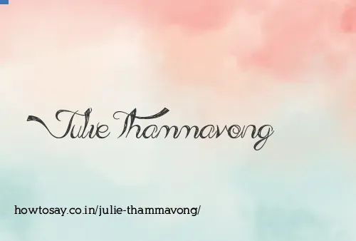 Julie Thammavong