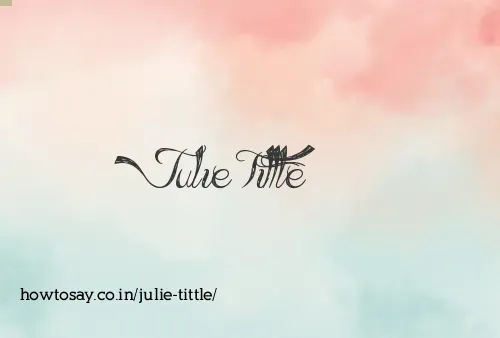 Julie Tittle